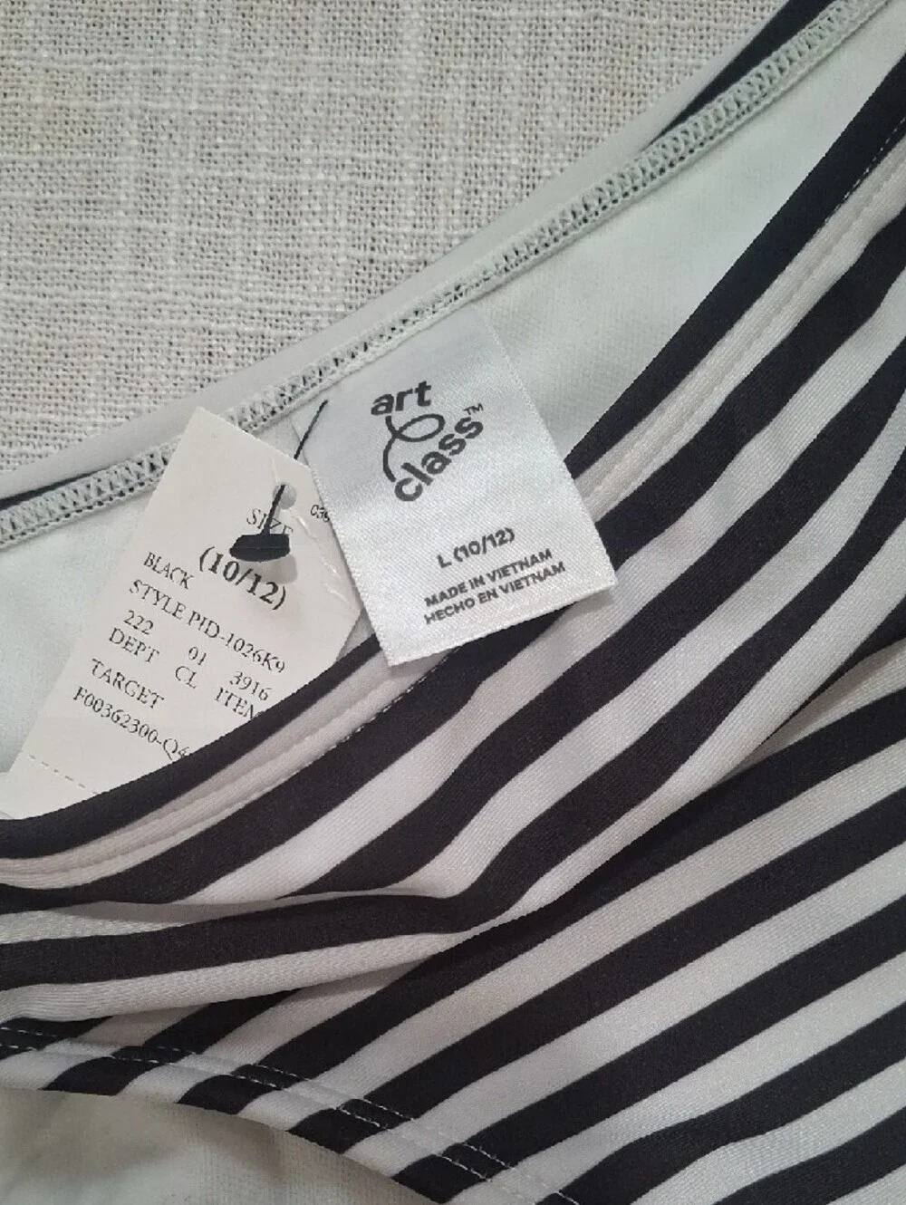 N.W.T art class Black and White Bikini Swimsuit  Size 10/12
